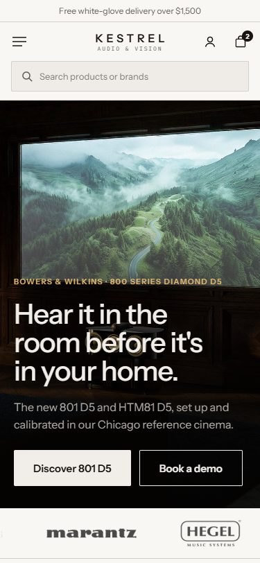 Kestrel Audio — mobile
