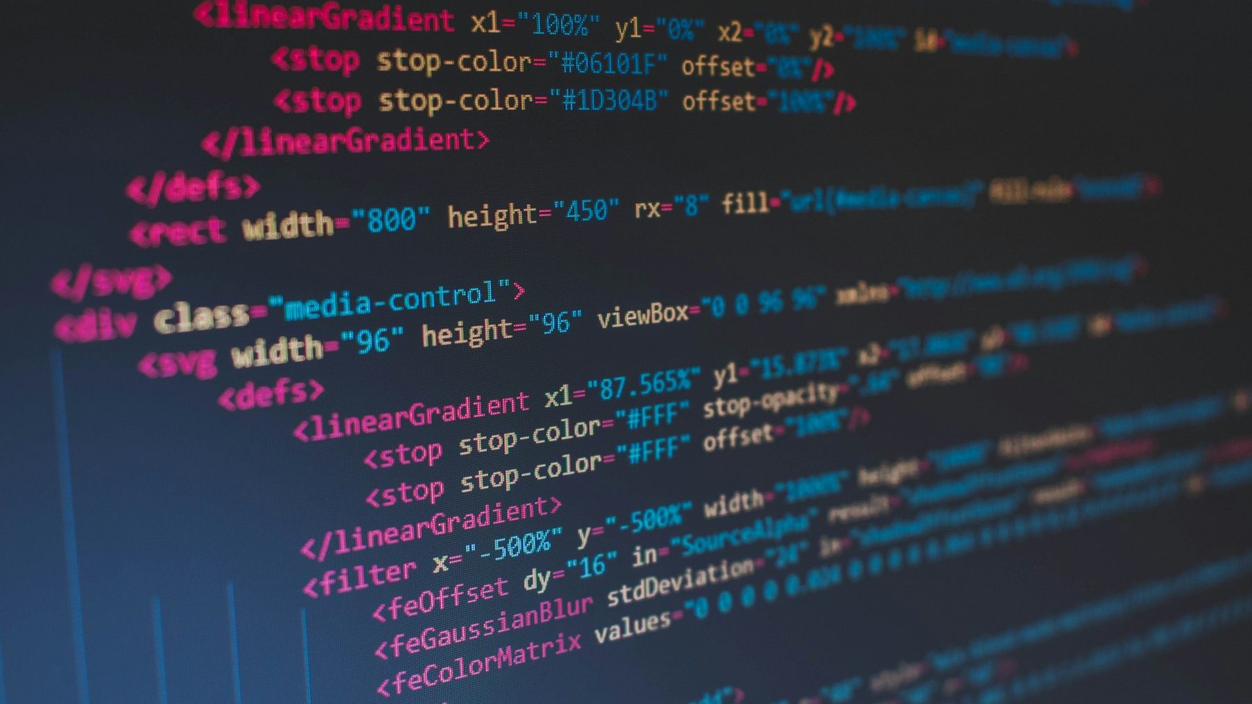 WordPress to Shopify migration: lines of HTML code on a screen